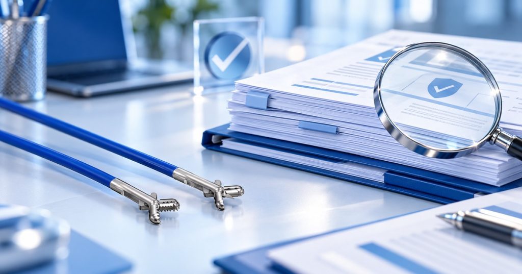 CE MDR document verification for disposable biopsy forceps