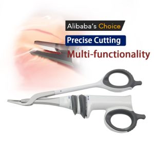 Ultrasonic shears for open surgery with curved tip and ring-style handles