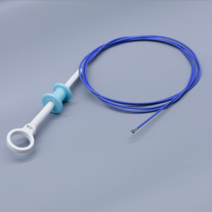 Disposable endoscopic biopsy forceps distal sampling jaws close-up